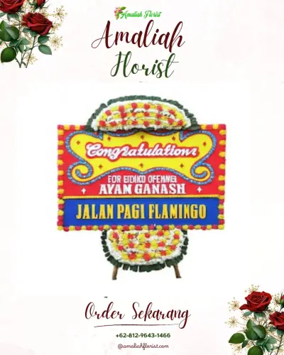 Bunga Papan Congratulation di Bentiring Permai